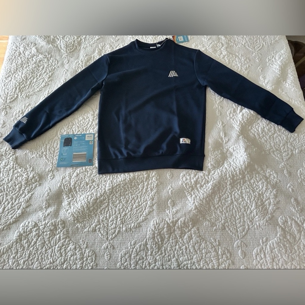 ALDI GEAR Crewneck Pullover Sweatshirt Navy Blue Unisex Small - NWT
